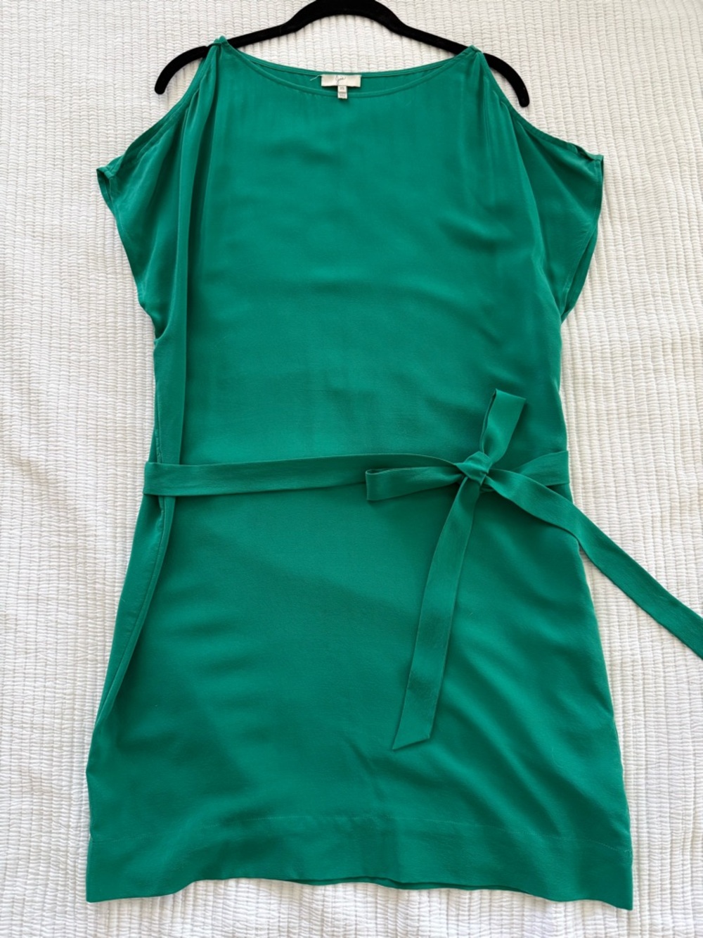 Joie Agata Emerald Green Short Belted Dress